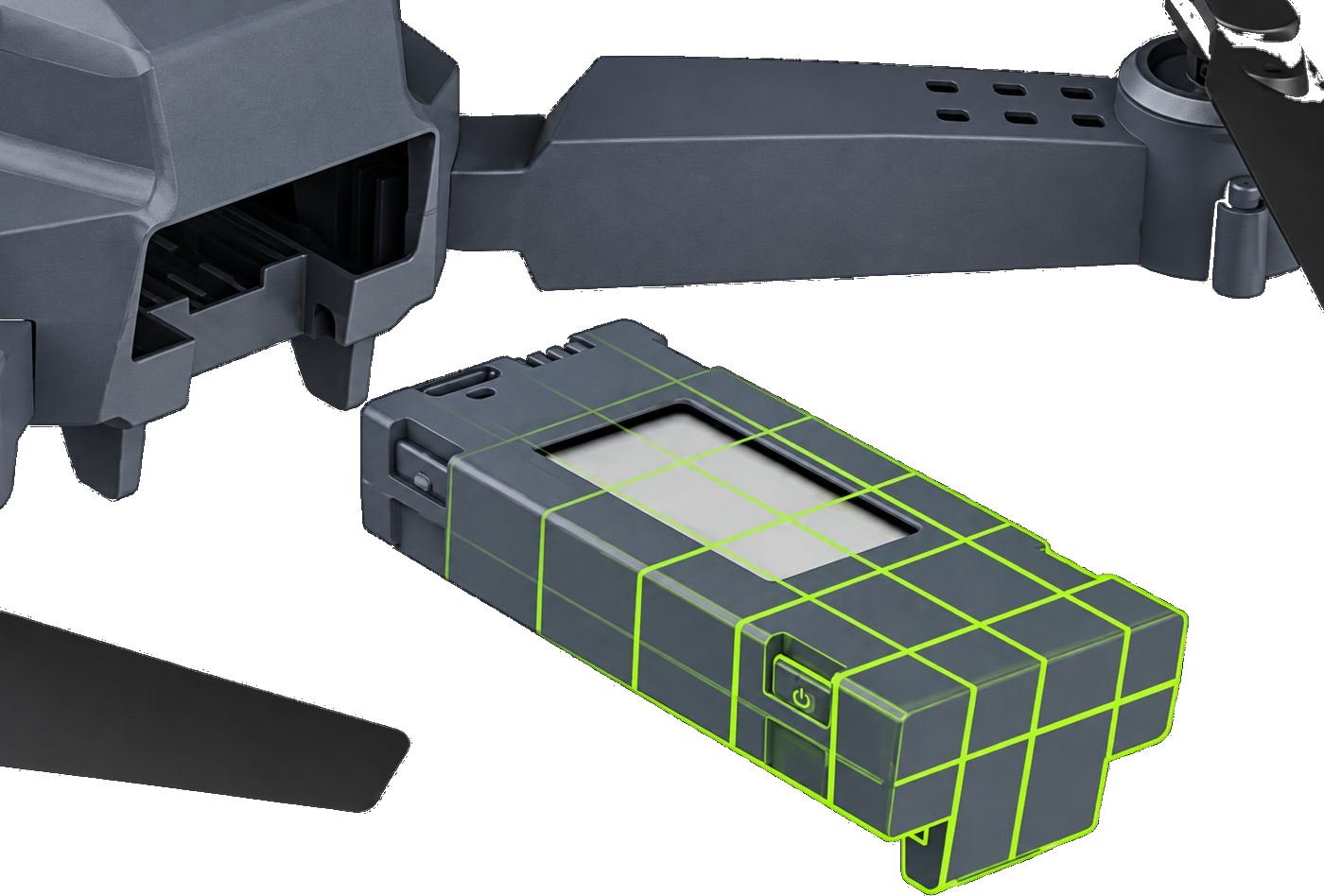 Spare rechargeable battery for the SkyHawk 4K drone